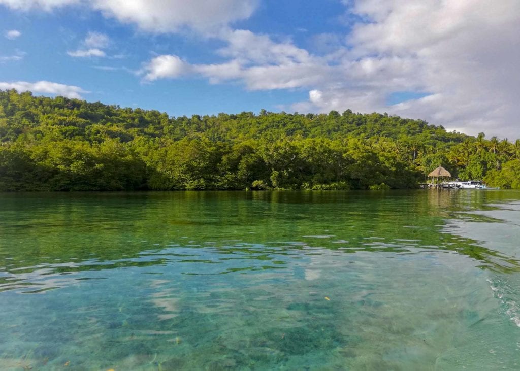 Ceningan Resort tucked away between the mangroves on Nusa Ceningan.